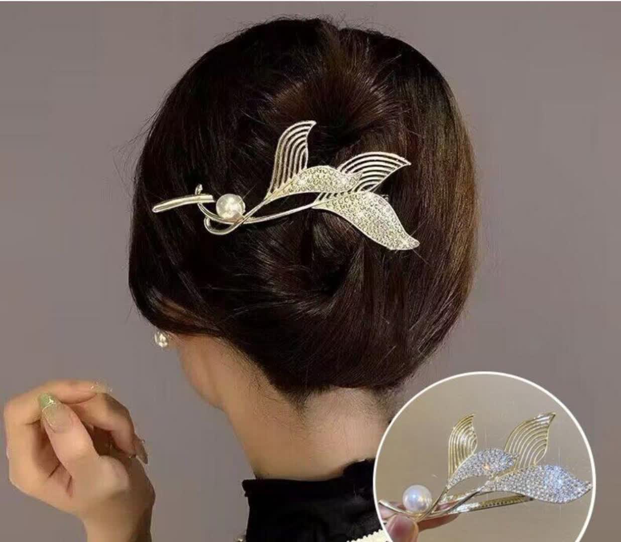 گیره مو چفتی طرح وال  کد320